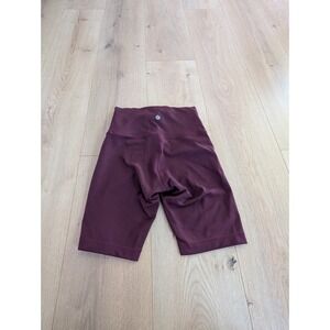 Lululemon Wunder Train High-Rise Short 8" Size 6 Cassis Maroon Red‎